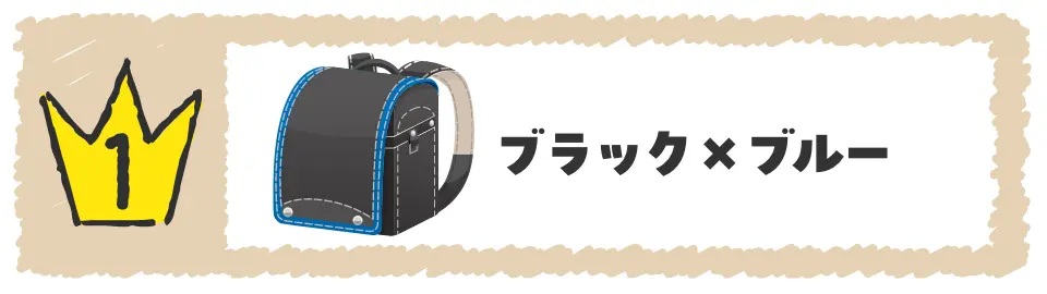 1位ブラック×ブルー