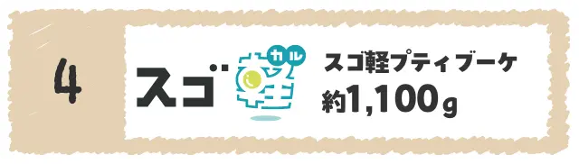 スゴ軽プティブーケ 約1,100ｇ