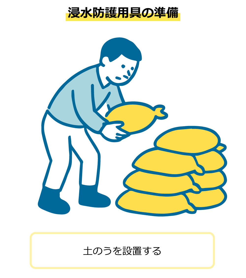 浸水防護用具の準備