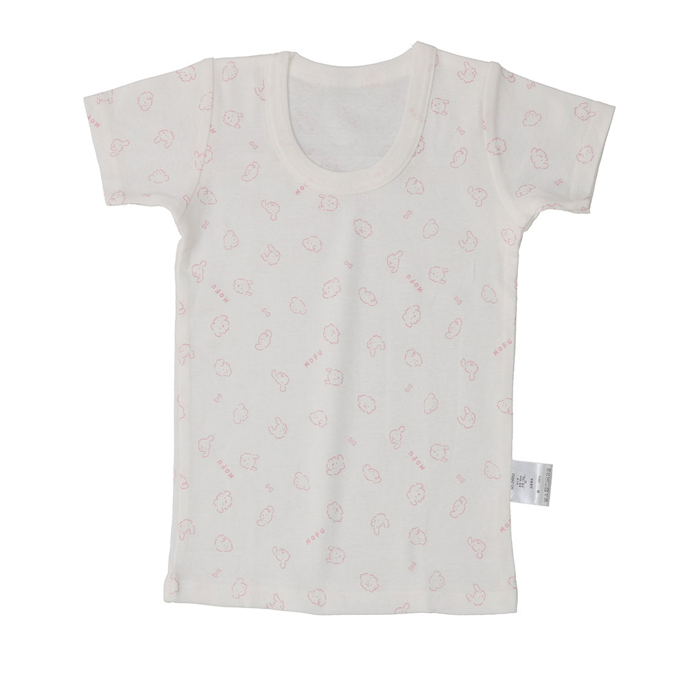 ベビー 綿100%フライス 総柄&総柄 2枚組半袖スリーマー