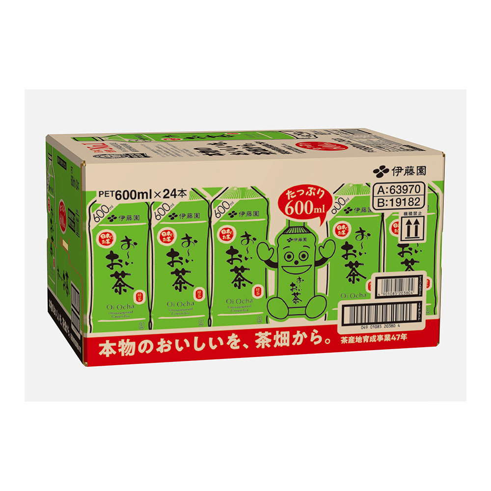【ケース販売】伊藤園 おーいお茶緑茶 600ml×24本
