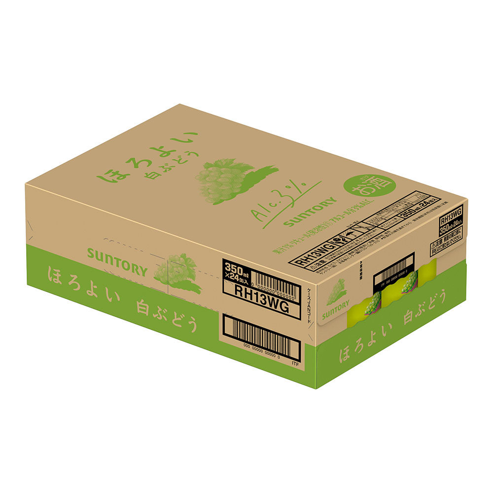 【ケース販売】サントリー ほろよい 白ぶどう 350ml×24缶