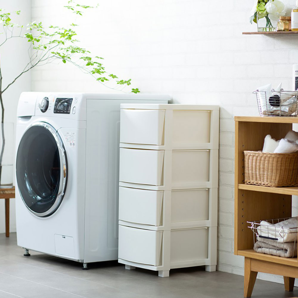 【送料込み】アイリス スリムチェスト <ホワイト>