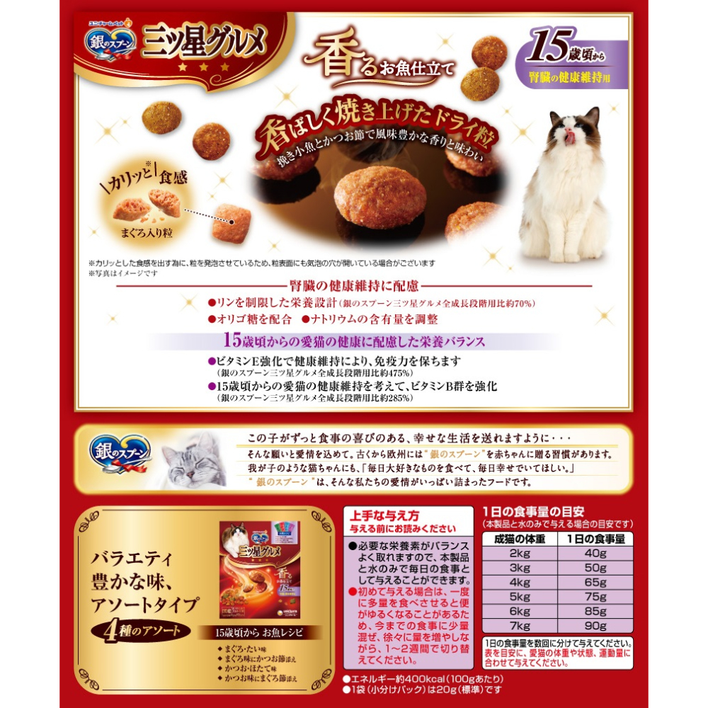 銀のスプーン 三ツ星グルメ 腎臓の健康維持に配慮 15歳が近づく頃から お魚レシピ240g