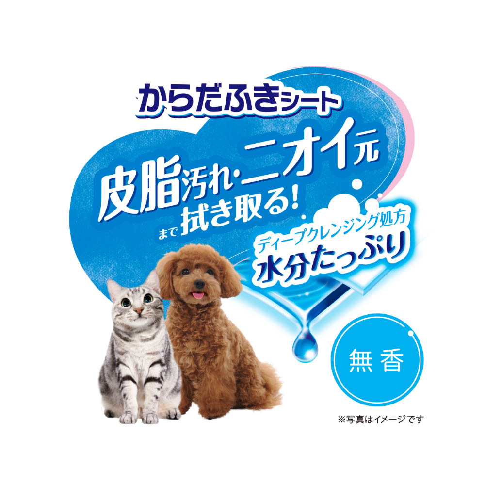 デオクリーン からだふきシート 小型犬用無香大判