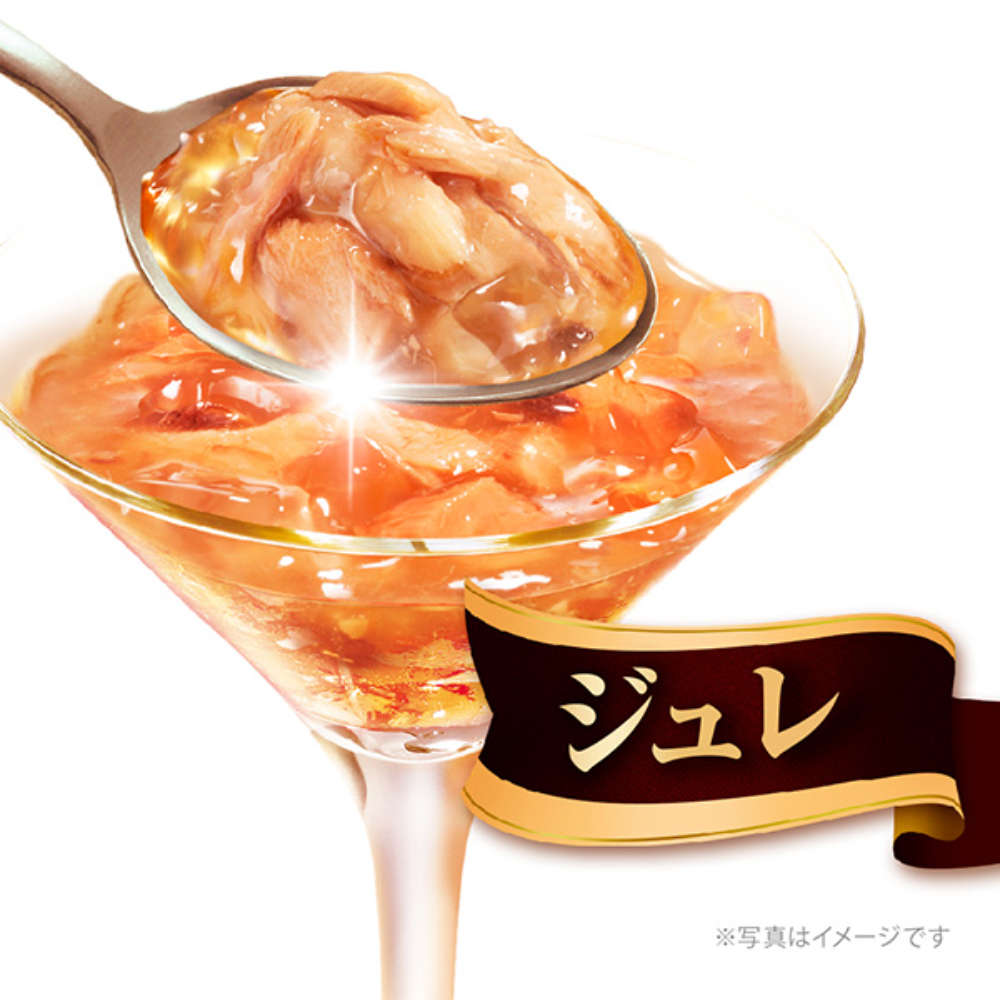 銀のスプーン 三ツ星グルメ パウチジュレまぐろ・かつおにサーモン添え35g