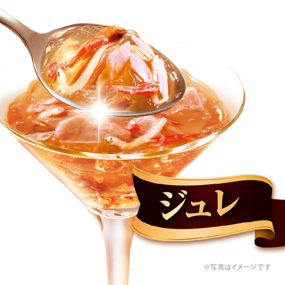 銀のスプーン 三ツ星グルメ パウチジュレまぐろ・かつおにしらす・かにかま添え35g×8袋