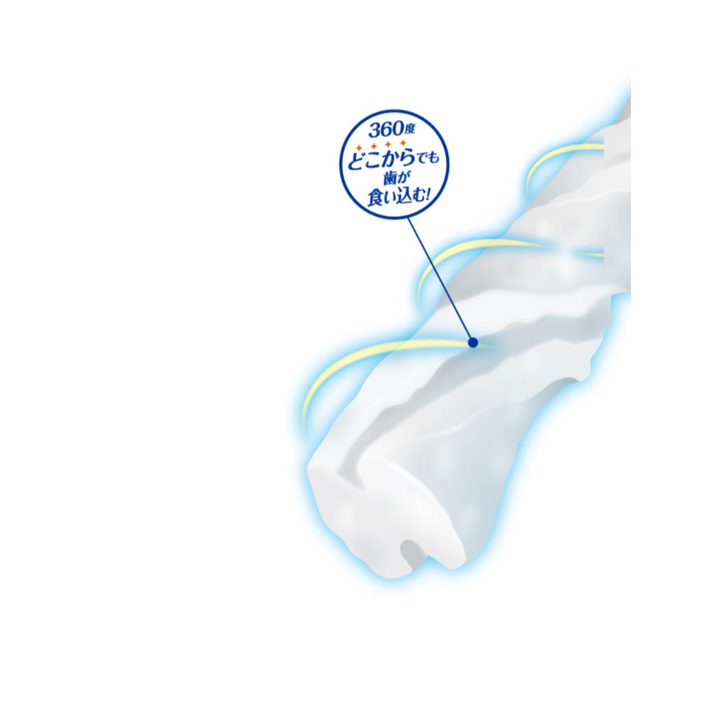 ドギーマン ホワイデント 螺旋で歯みがきWケアSS25本(約80g)