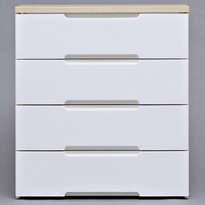 【送料込み】アイリス ウッドトップチェスト <ホワイト/ペアー> HG-724