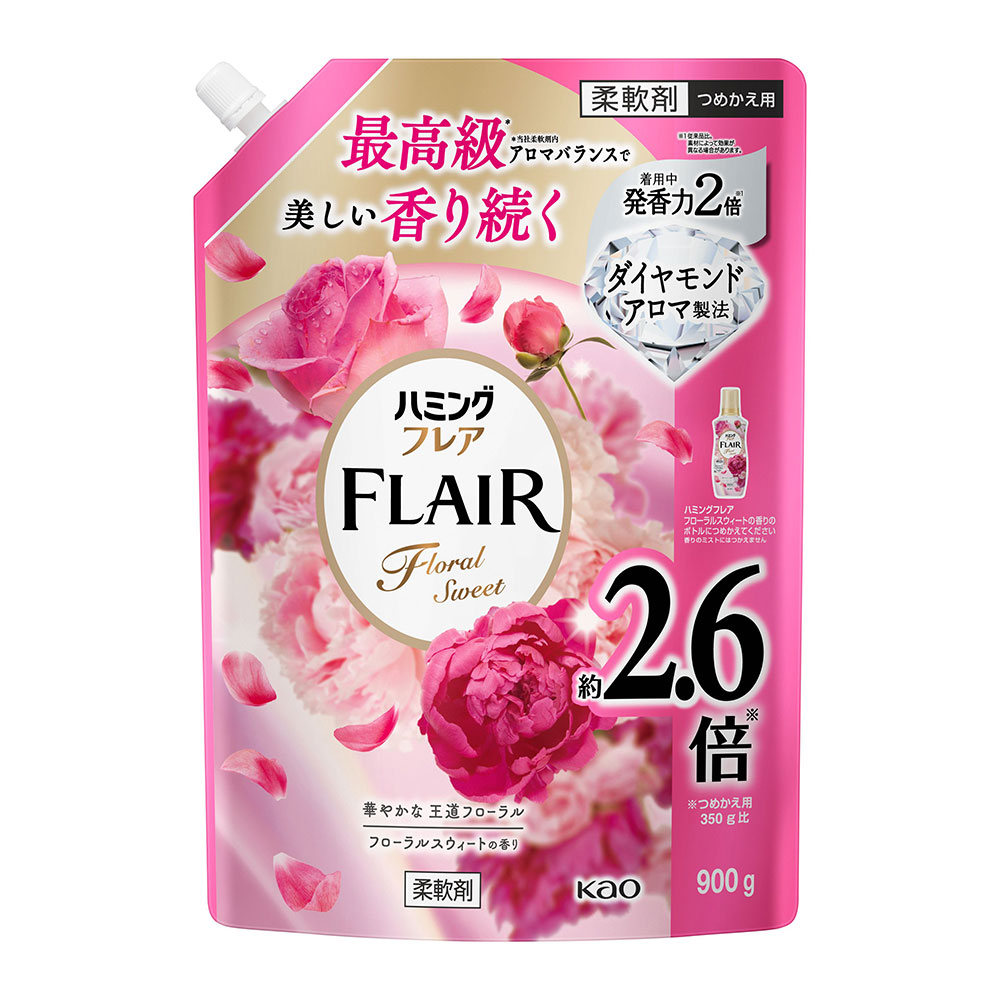 花王　ハミングフレア　フローラルスウィートの香り　つめかえ用　900ｇ