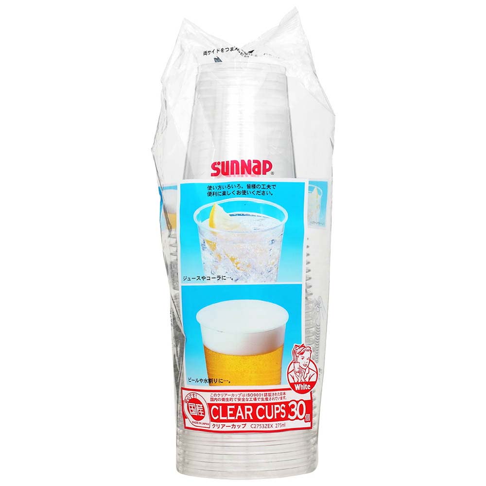 サンナップ　クリアカップ　275ml×30個入