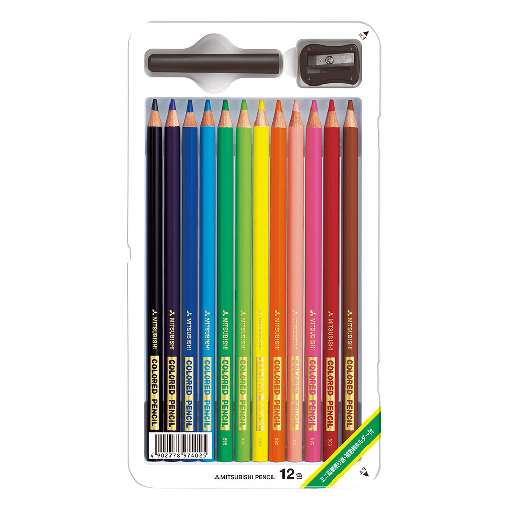 三菱鉛筆　色鉛筆　12色　K89012CSH