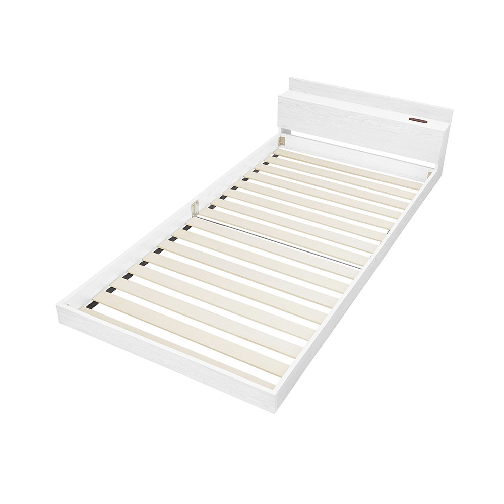 【送料込み】アイリス　フロアベッドS＜ホワイト＞　FBM-S