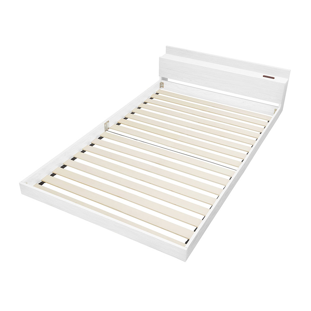 【送料込み】アイリス　フロアベッド＜ホワイト＞　SD FBM-SD