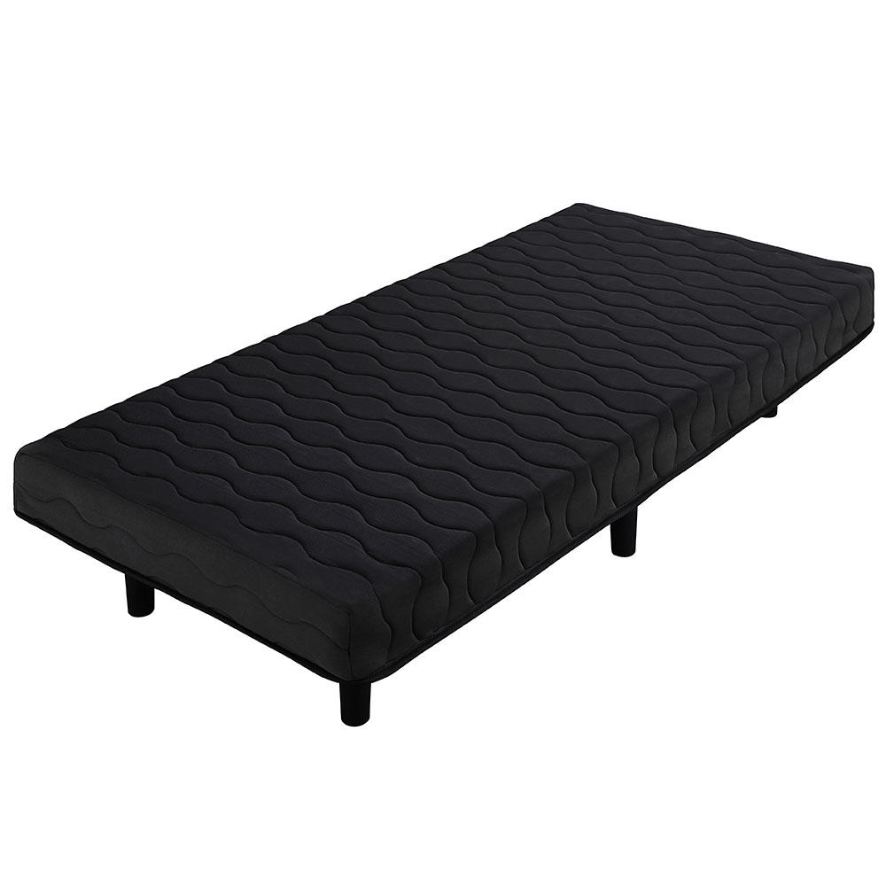 【送料込み】脚付きポケットコイルマットレスＳ＜ブラック＞　PAM-S