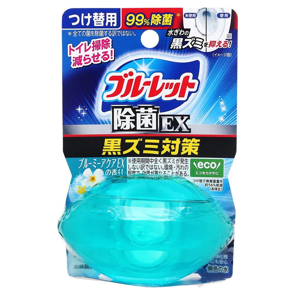 小林製薬　ブルーレット　除菌EX　ブルーミーアクアの香り　つけ替用　67ml