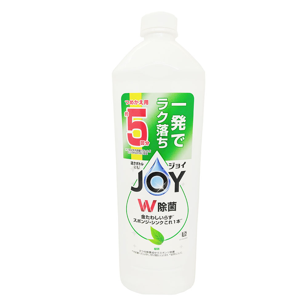 P＆G　ジョイ　W除菌　緑茶　つめかえ用　特大　670ml