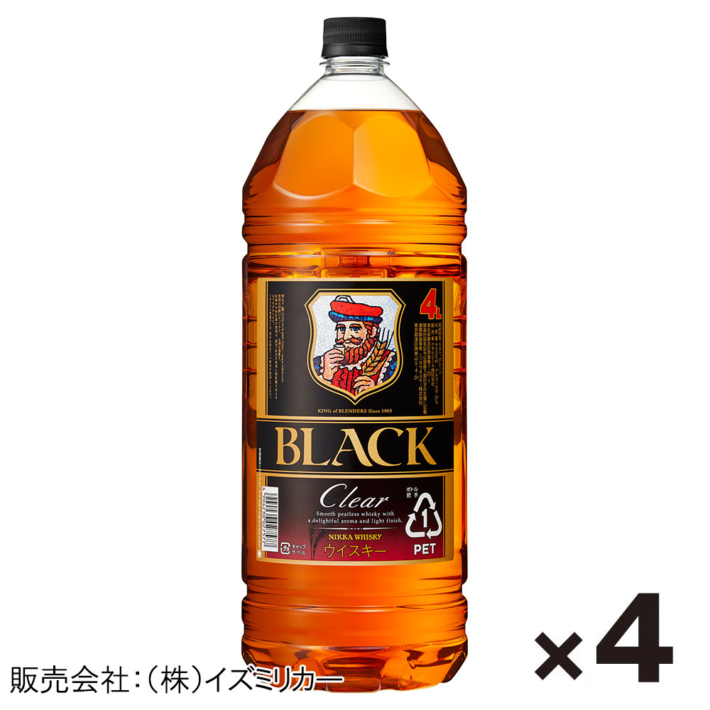 【ケース販売】アサヒ ブラックニッカクリア 4L×4本