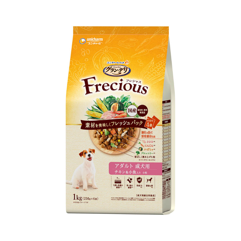 グラン・デリ Frecious アダルトチキン&小魚1kg