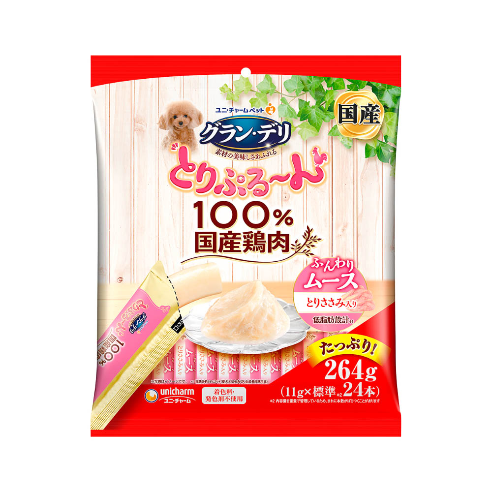 グラン・デリ　とりぷるーん　ムース　とりささみ11g×24本