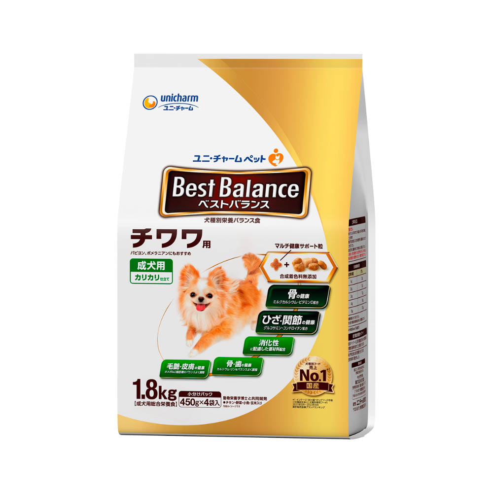 ベストバランス　カリカリ仕立て チワワ用1.8kg