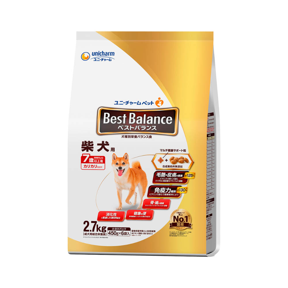 ベストバランス　カリカリ仕立て 柴犬用7歳以上用2.7kg