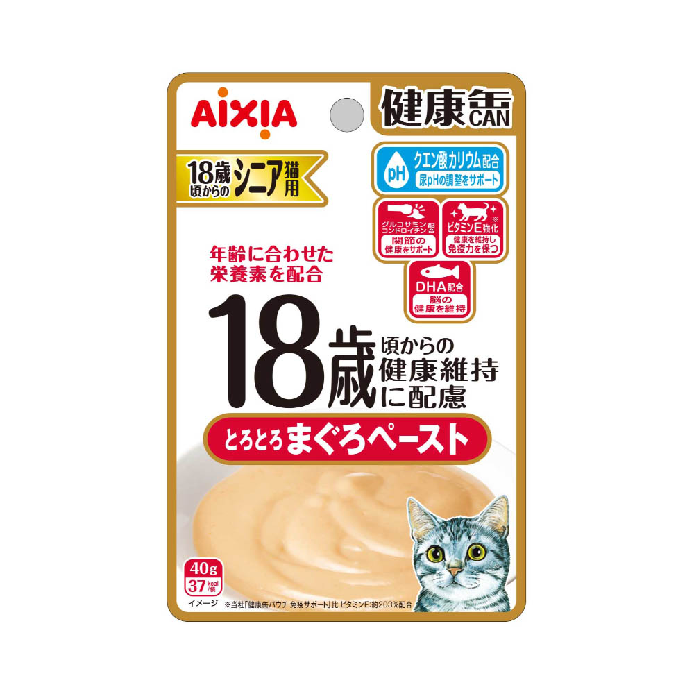 健康缶パウチ　18歳からのとろとろまぐろペースト 40g