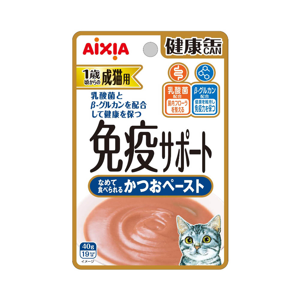 健康缶パウチ　免疫サポート　かつおペースト 40g