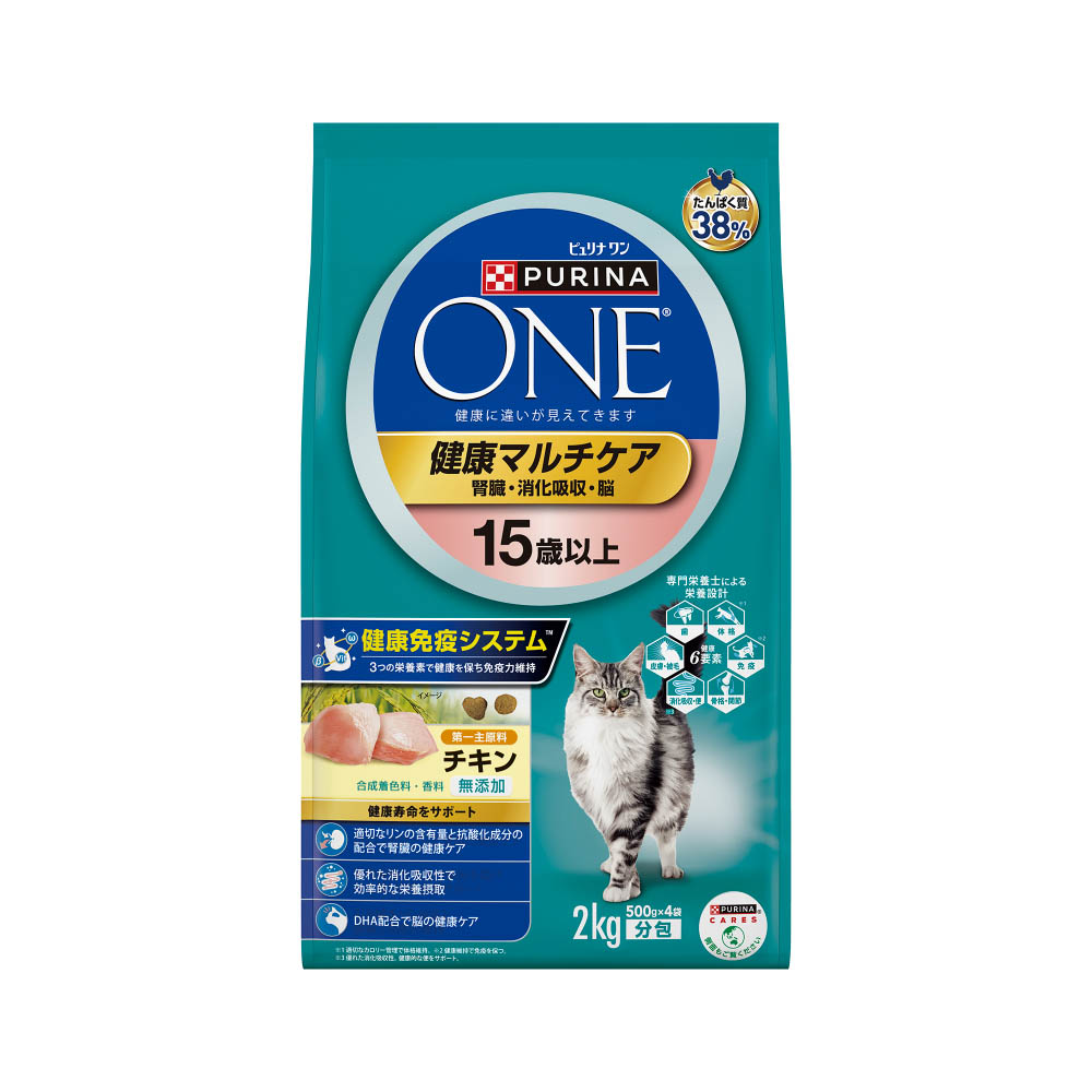 ピュリナワンキャット 健康マルチケア15歳以上チキン2.0kg