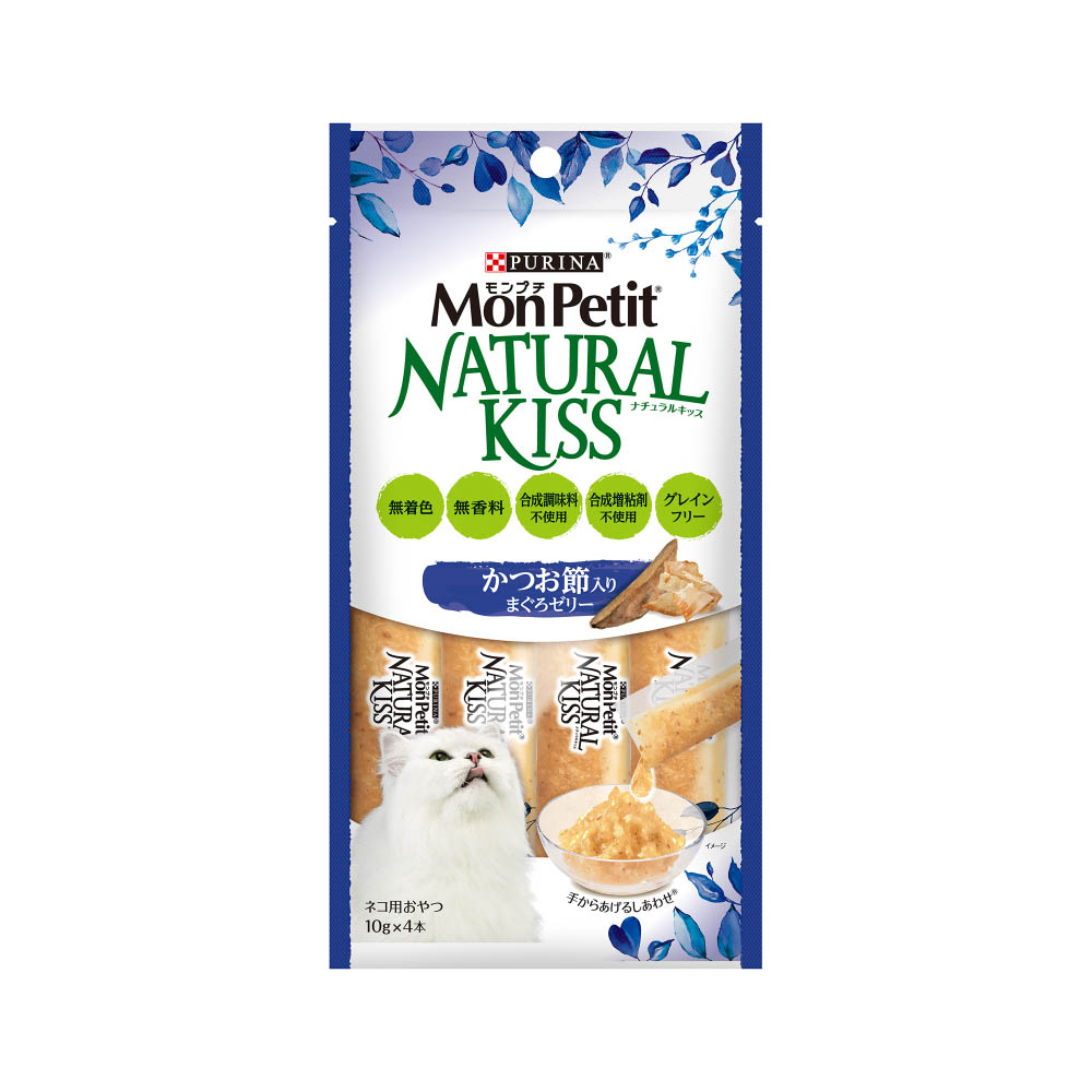 モンプチ ナチュラルキッスかつお節入りまぐろゼリー40g