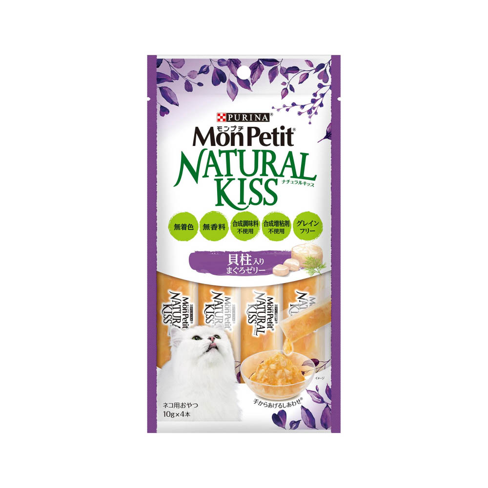 モンプチ ナチュラルキッス貝柱入りまぐろゼリー40g