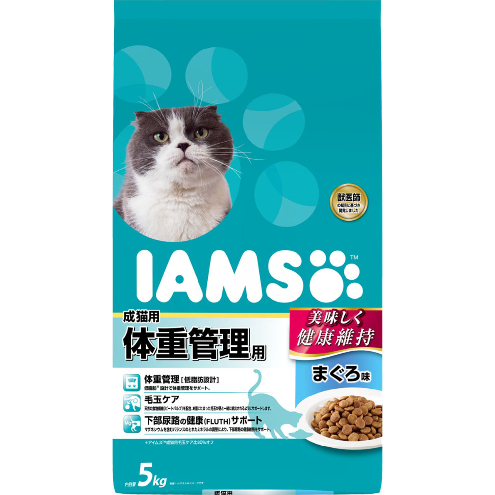 アイムス 成猫用 体重管理用 まぐろ味5kg