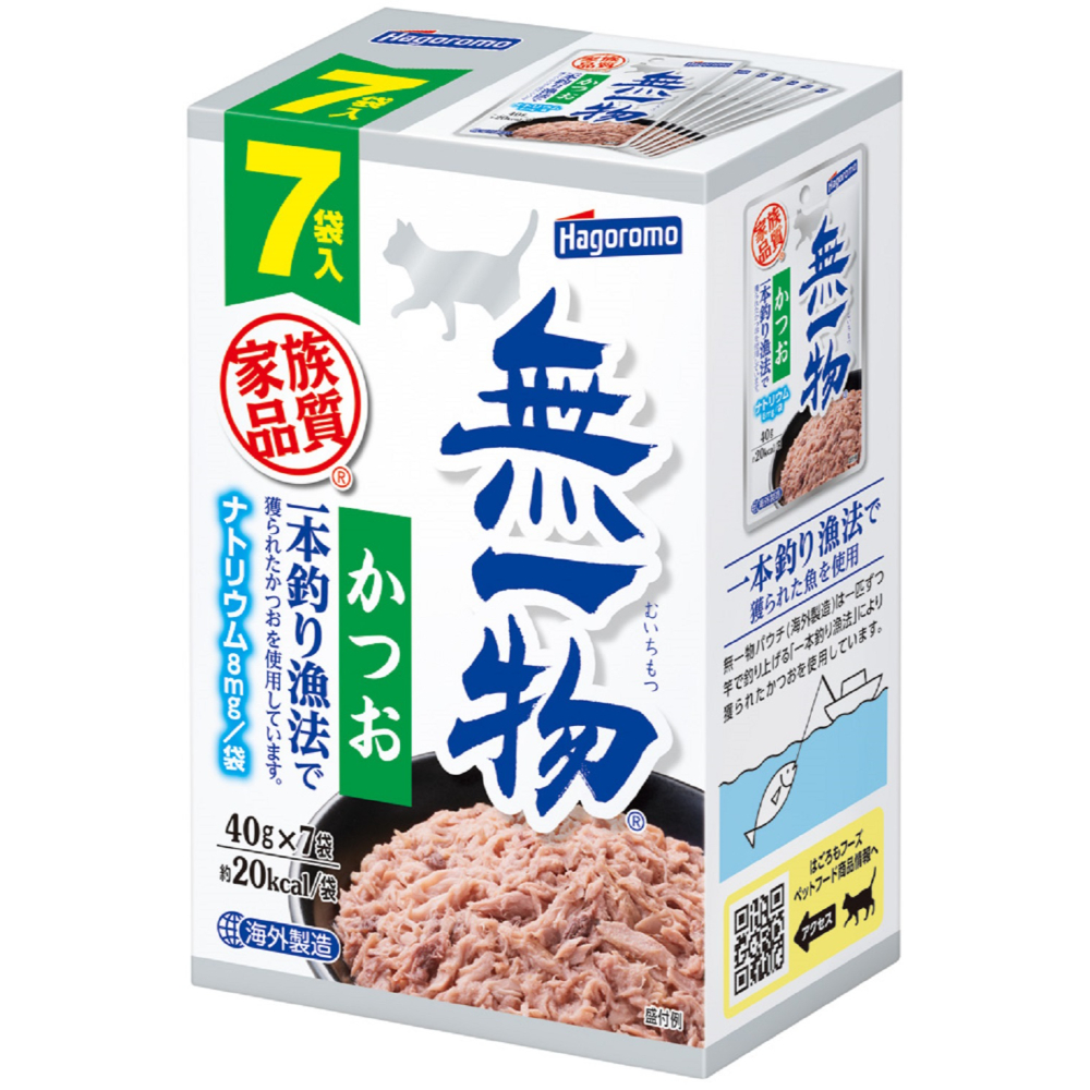 無一物パウチかつお一本釣り７個パック４０ｇ×７
