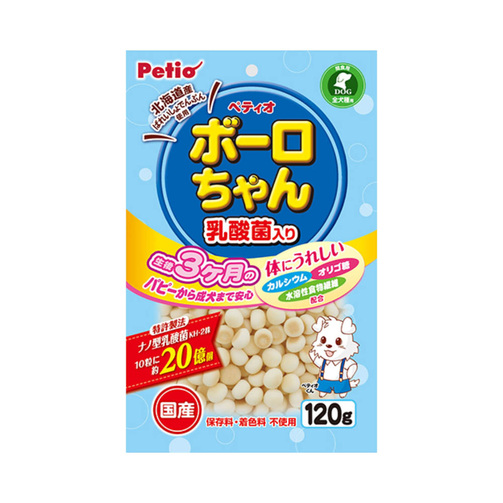 ペティオ 体にうれしい ボーロちゃん 乳酸菌入り 120g