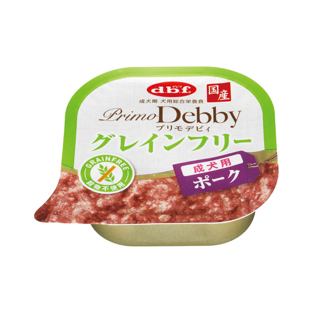 デビフ プリモデビィグレインフリー成犬用ポーク95g