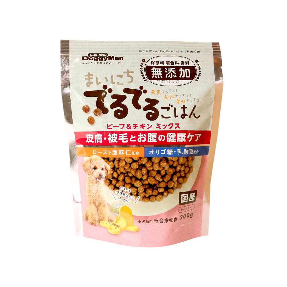 ドギーマン　まいにちでるでるごはん皮膚･被毛とお腹の健康ケア200g