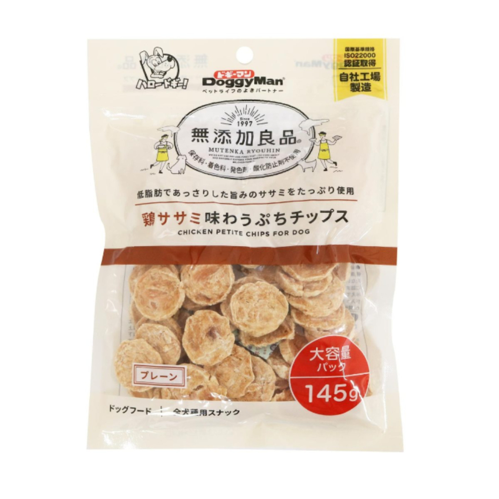 無添加良品　鶏ササミ味わうぷちチップス　プレーン１４５ｇ