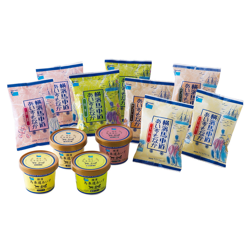 横濱馬車道 あいす&もなかセット 12個