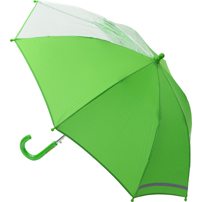 窓開き学童傘（手開き） グリーン　50cm