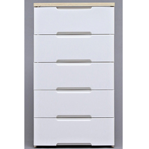 【送料込み】アイリス　ウッドトップチェスト ＜ホワイト/ペアー＞　HG-555