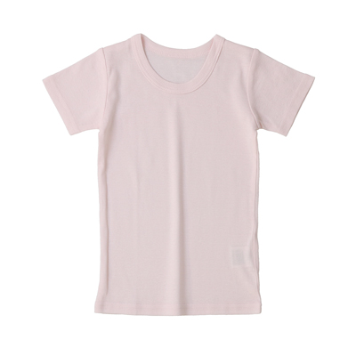 ベビー　綿100％フライス　無地　半袖Tシャツ