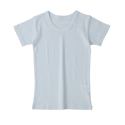 ベビー　綿100％フライス　無地　半袖Tシャツ