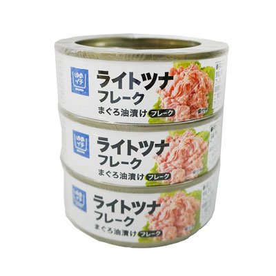 ゆめイチ　ライトツナフレーク　まぐろ油漬け　70g×3缶