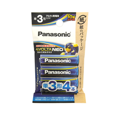 パナソニック　乾電池エボルタネオ　単3形4本パック