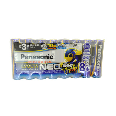 パンソニック　乾電池エボルタネオ　単3形8本パック