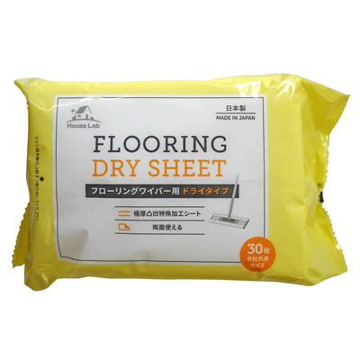 HouseLab　フローリングワイパー用極厚ドライシート　30枚入