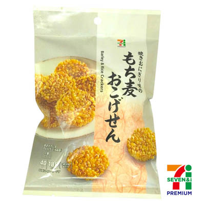 セブンプレミアム　焼きおにぎり味のもち麦おこげせん　40g