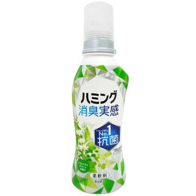 花王　ハミング消臭実感　柔軟剤　リフレッシュグリーンの香り　本体　510ｍｌ