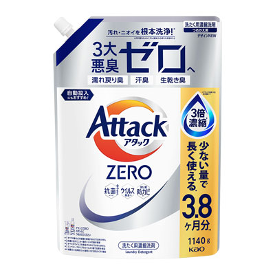 花王　アタックZERO　詰め替え用　1140g