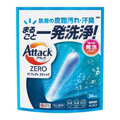 花王　アタックZERO　パーフェクトスティック　34本入り